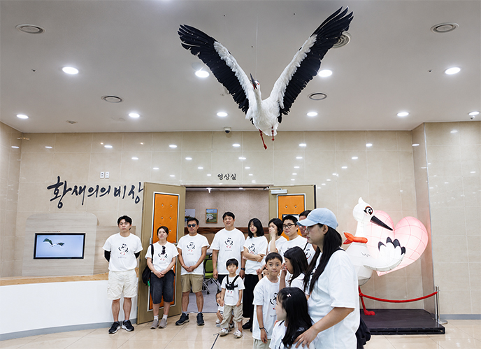 황새 보전 활동 현장 1